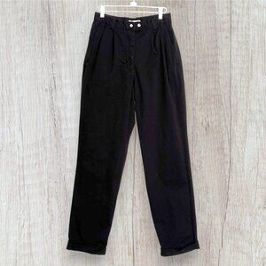 NIKE GOLF Vintage Y2K Black Pleated Front Tapered Chino Style Golf Pants Size 10